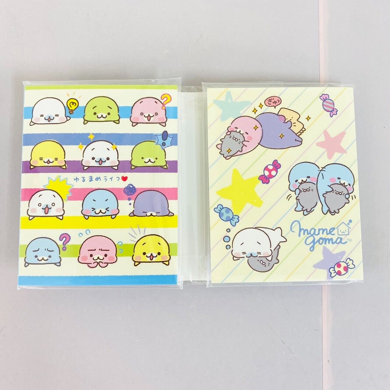 San-X Mamegoma  Seal Penguin Stationery Set Notebook Pen Memo Label Eraser Rare