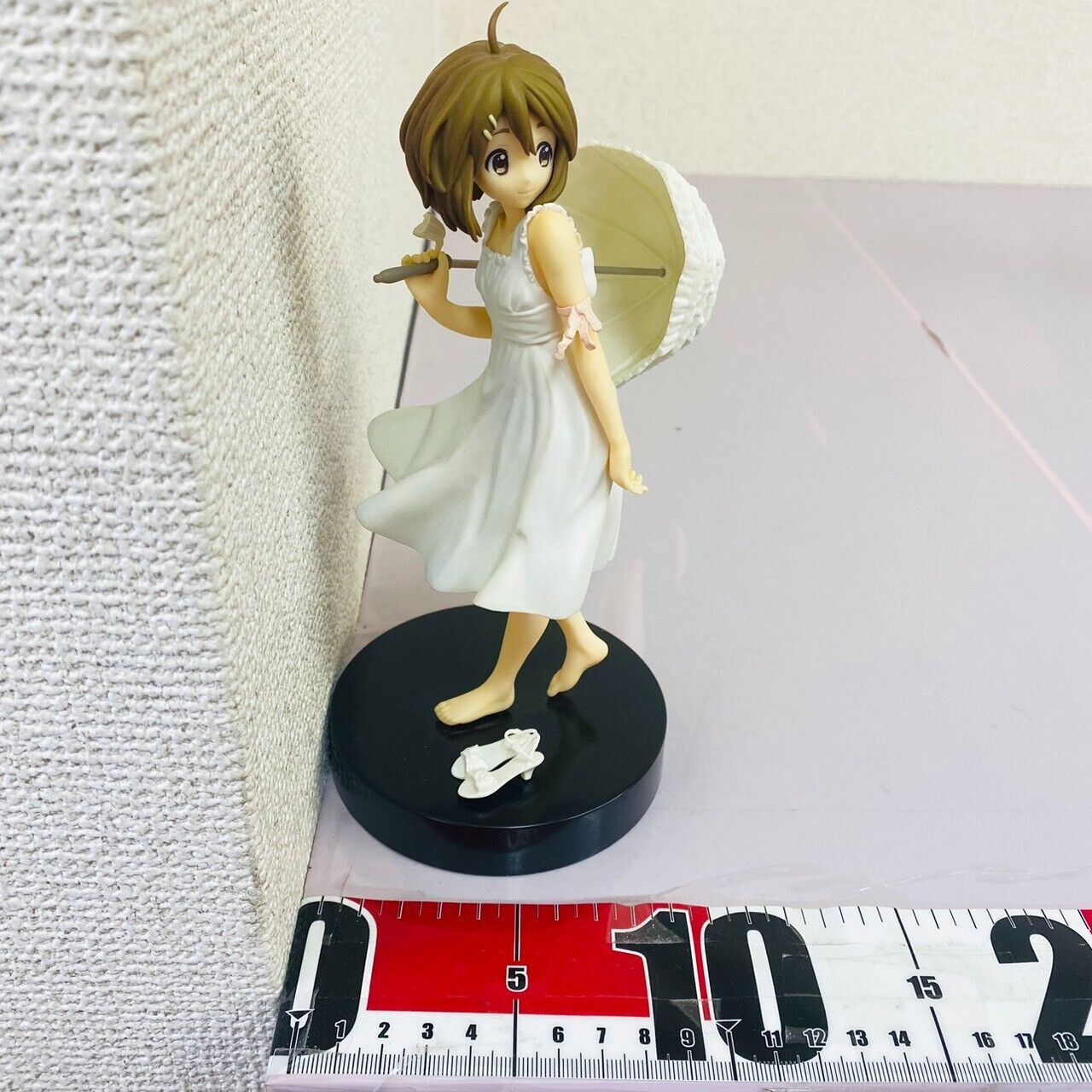 BANPRESTO K-On! Yui Hirasawa Figure Umbrella Parasol White Girl Anime SQ Japan