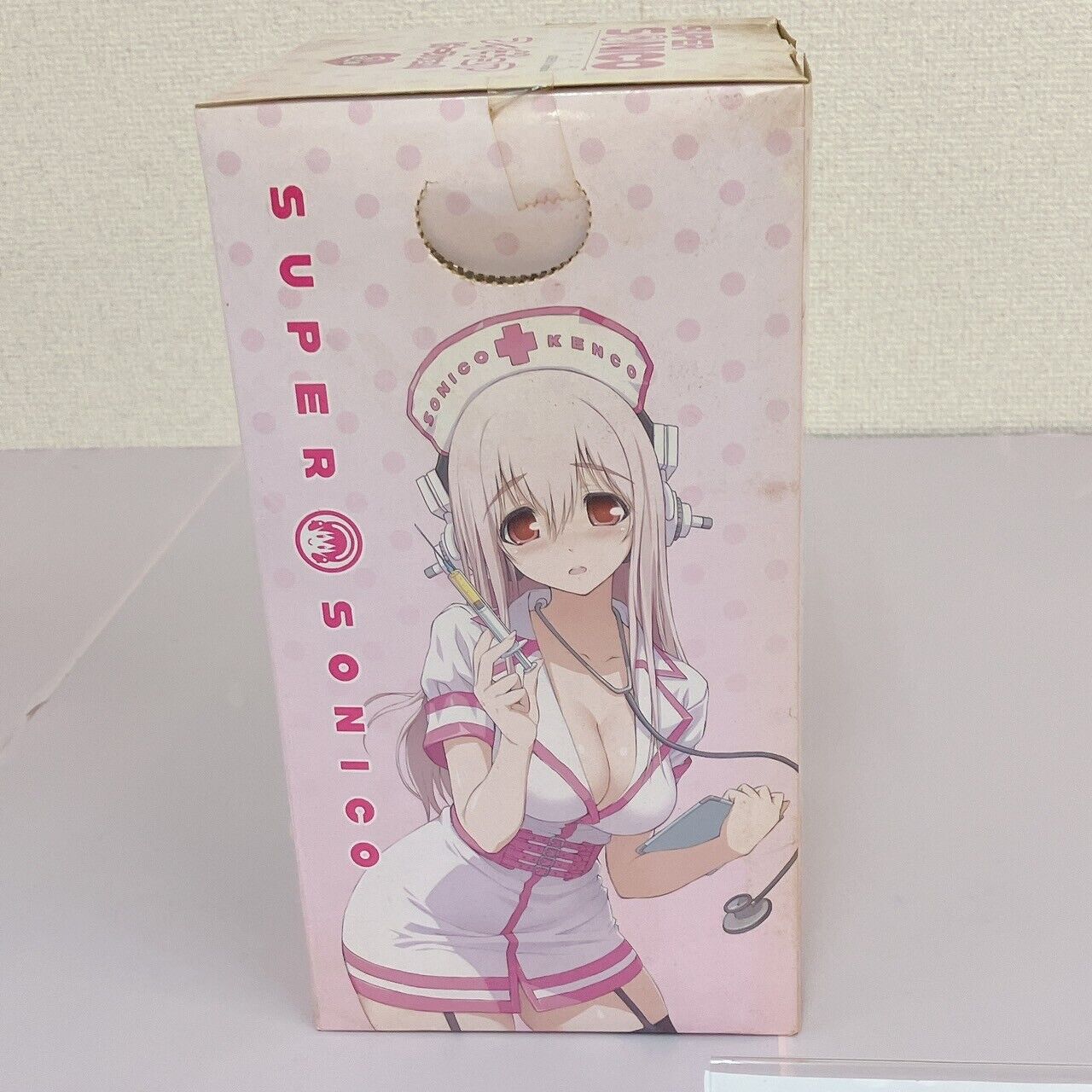 Super Sonico Figure White & Pink Nurse Ver Special Series Nitro+ Plus Kawaii