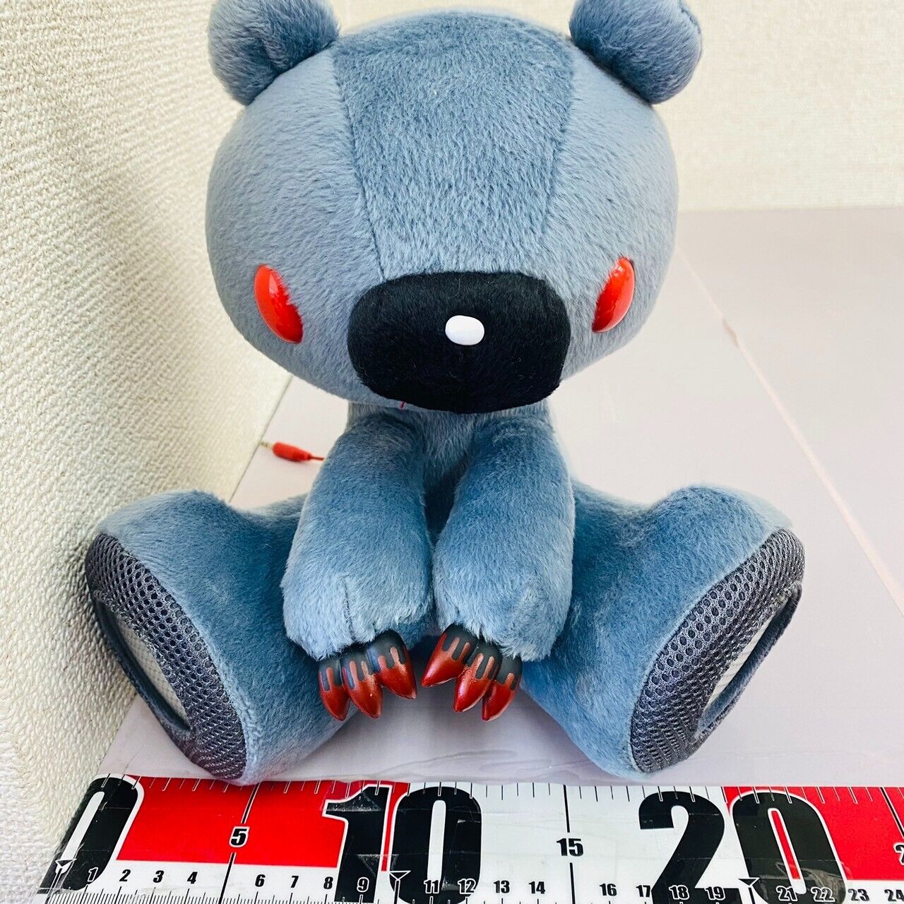 TaiTo Gloomy Bloody Bear Speaker Mascot Plush Gray Chax GP Soft Stuffed Toy Rare