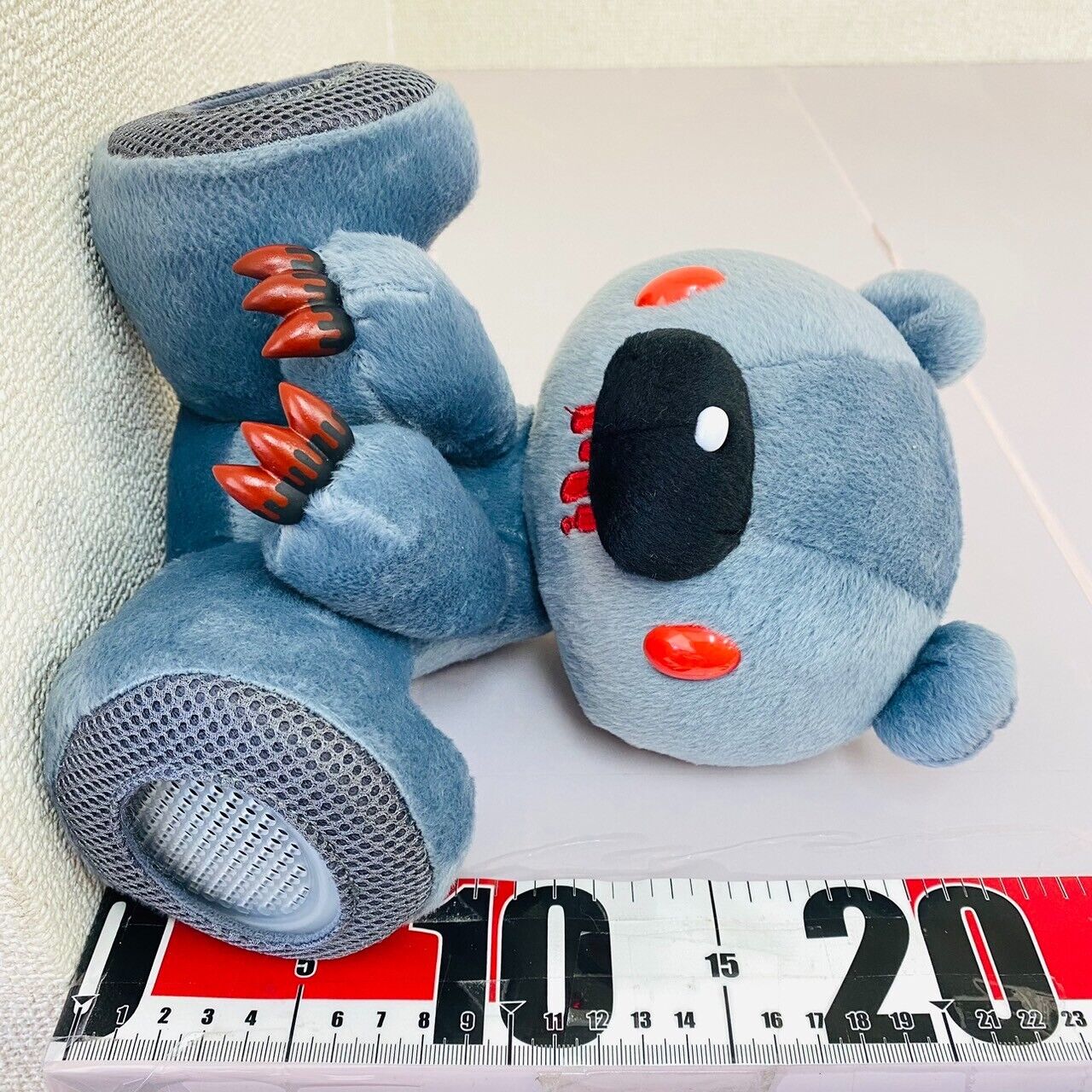 TaiTo Gloomy Bloody Bear Speaker Mascot Plush Gray Chax GP Soft Stuffed Toy Rare