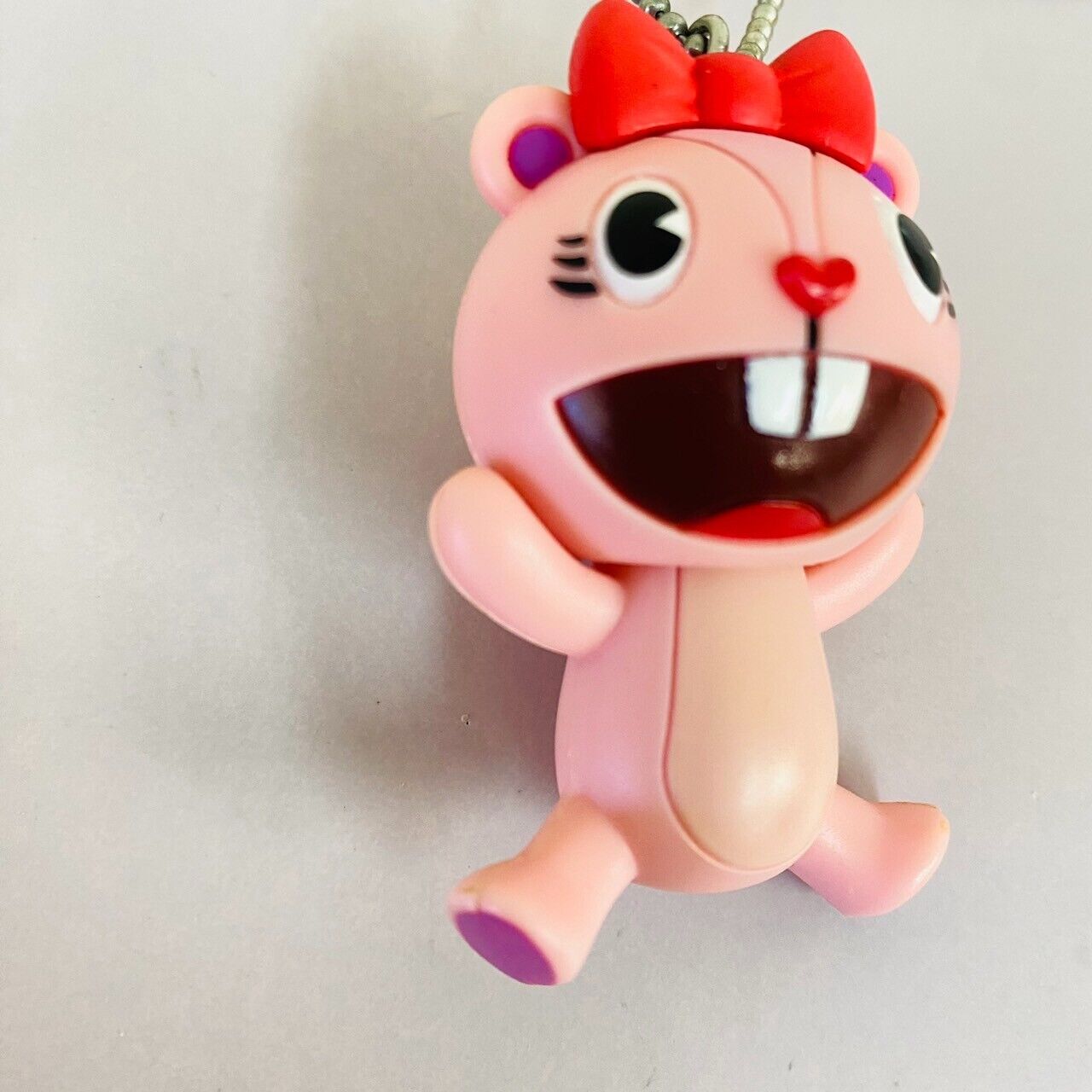 Happy Tree Friends HTF Giggles Key Chain Mascot Pink Ribbon Kawaii Character