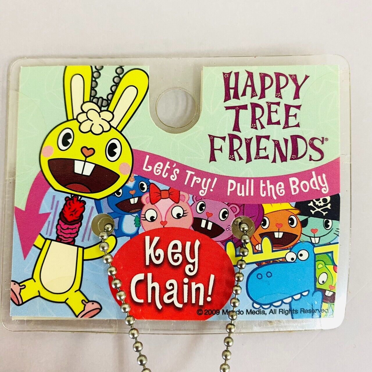 Happy Tree Friends HTF Giggles Key Chain Mascot Pink Ribbon Kawaii Character