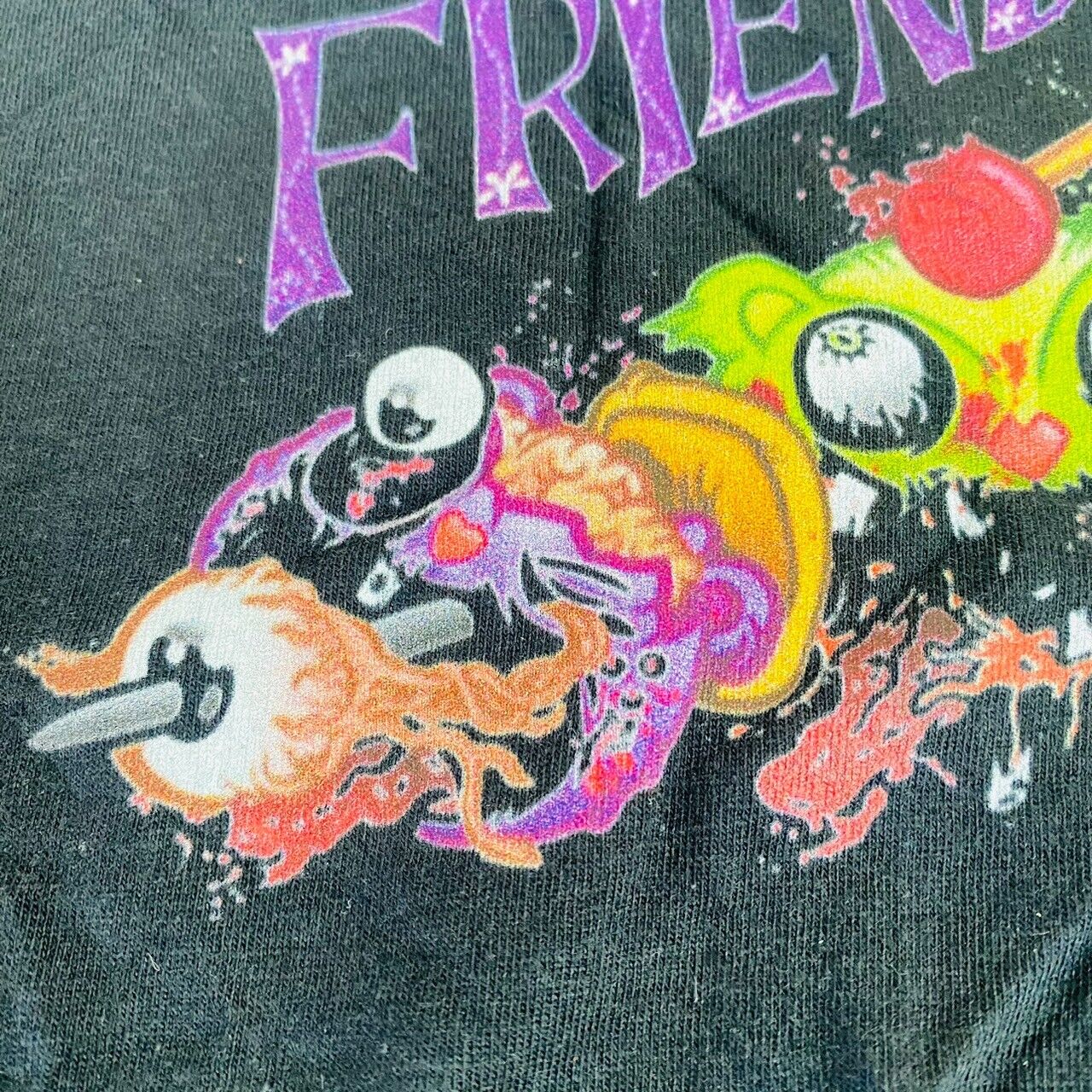 Happy Tree Friends HTF T-shirt Black L 170 Size Clothing Short Sleeve Character