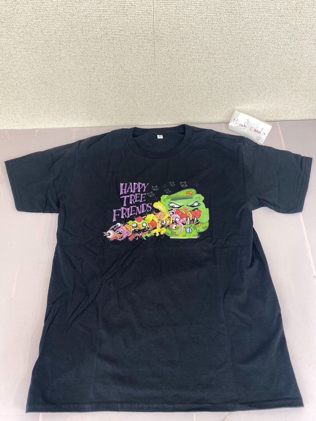 Happy Tree Friends HTF T-shirt Black L 170 Size Clothing Short Sleeve Character