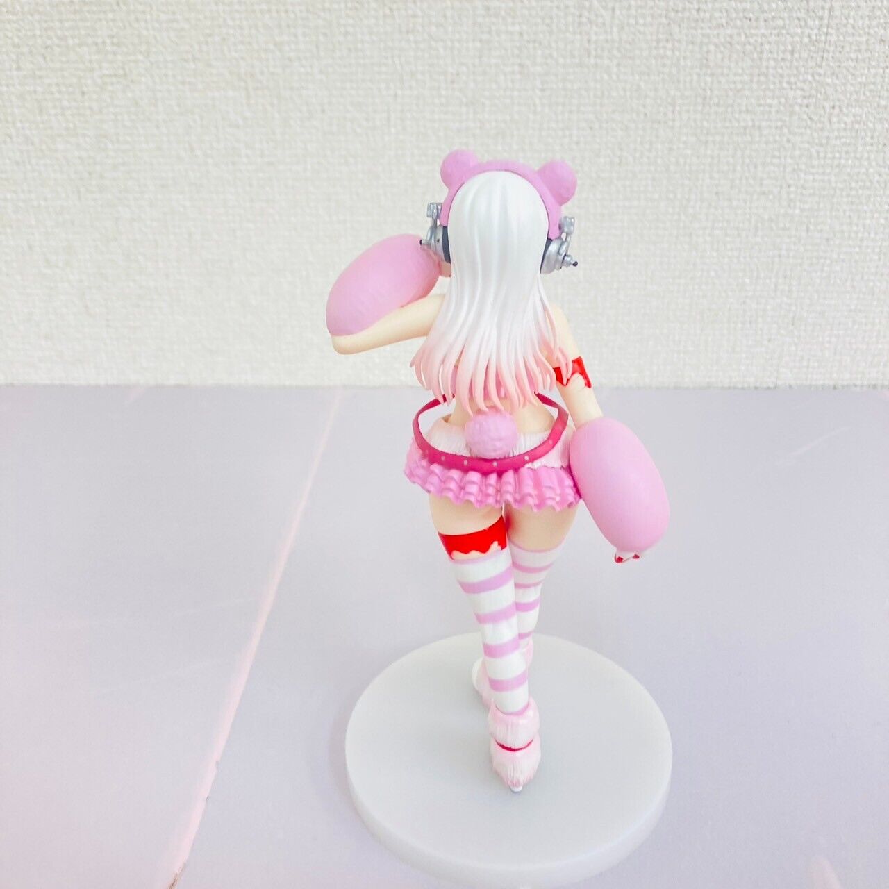 Super Sonico Figure Race Queen Gloomy Bloody Bear Collaboration Pink Costume