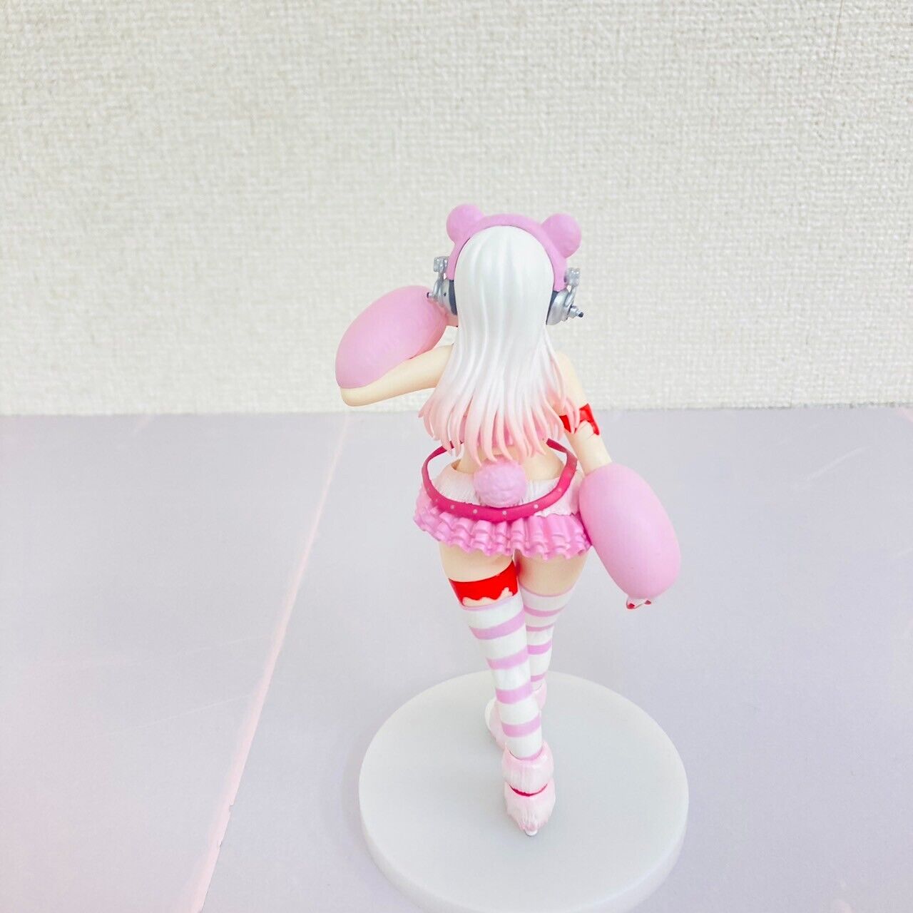 Super Sonico Figure Race Queen Gloomy Bloody Bear Collaboration Pink Costume