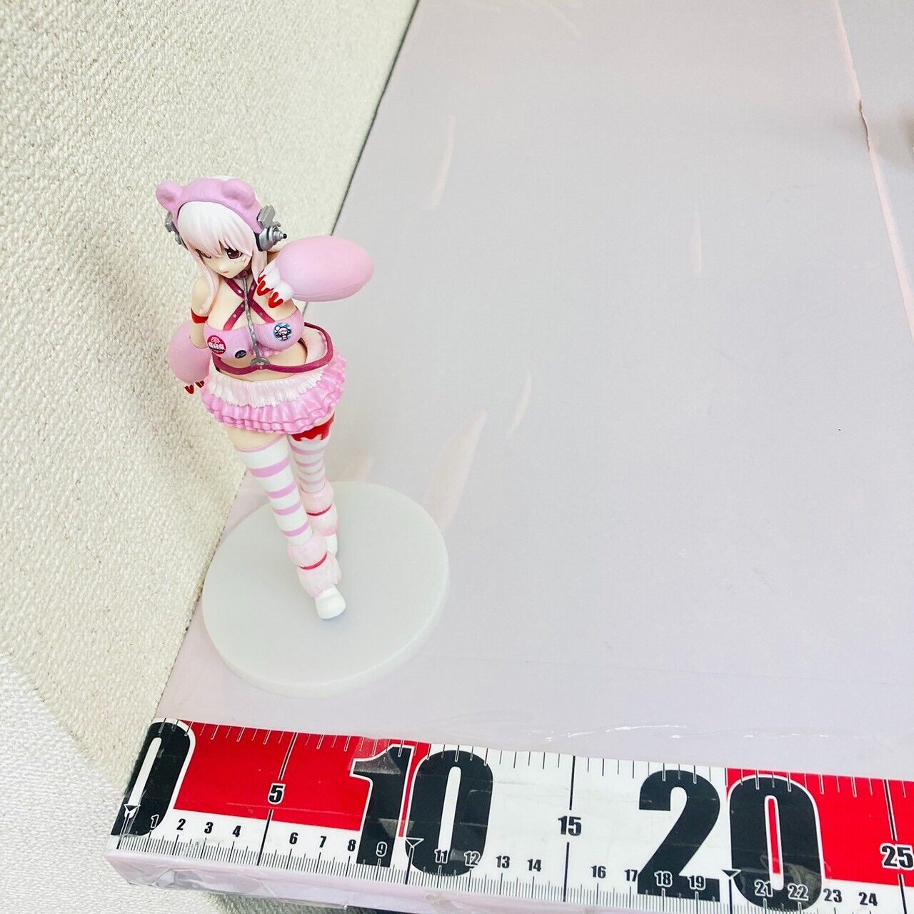 Super Sonico Figure Race Queen Gloomy Bloody Bear Collaboration Pink Costume