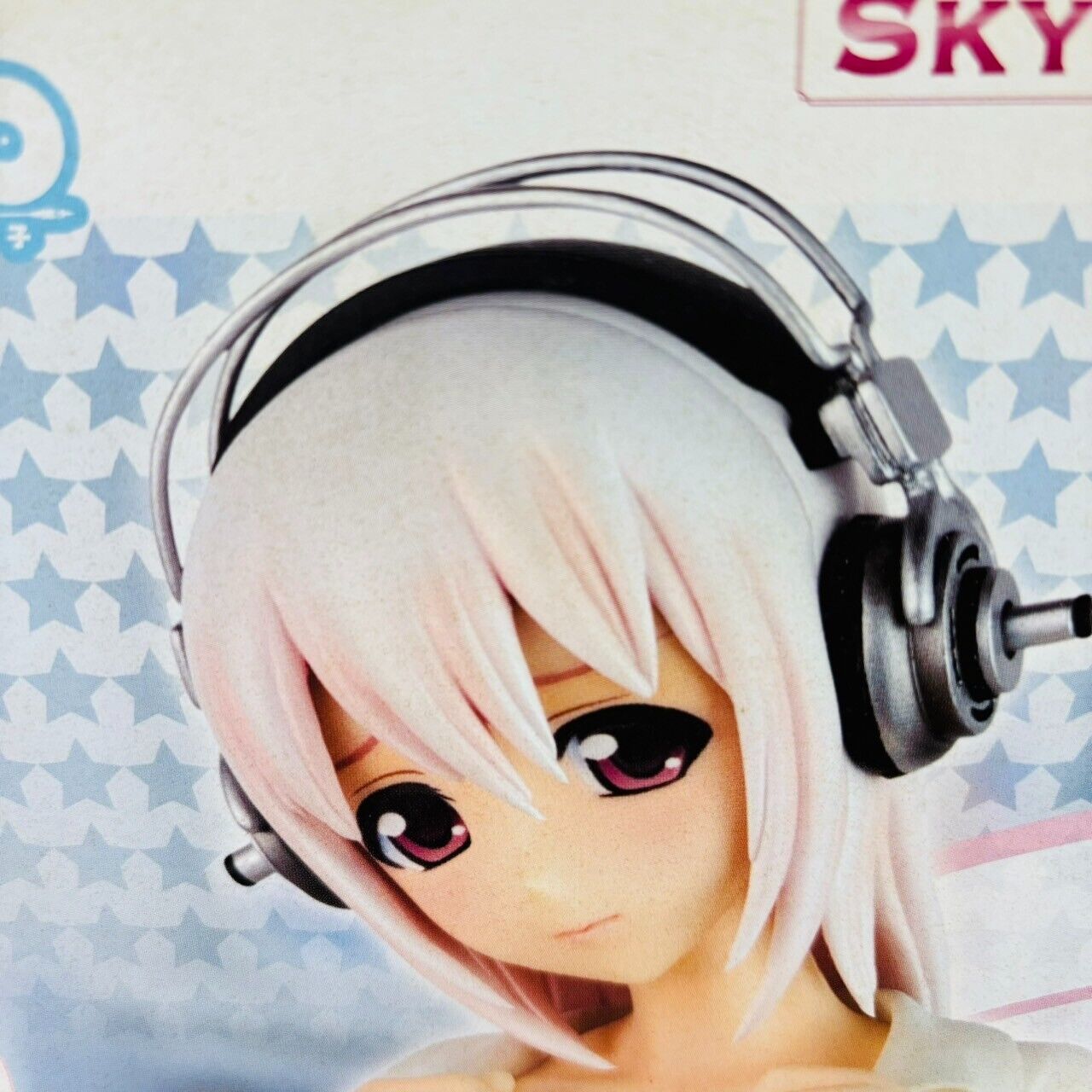 Skytube Super Sonico Figure Y-Shirt Ver. 1/6 Scale Girl Headphone White Kawaii