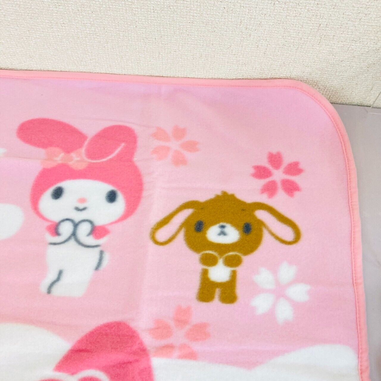 Sanrio Blanket Hello Kitty Sugar Bunnies My Melody Cinnamoroll Sakura Pink Rare