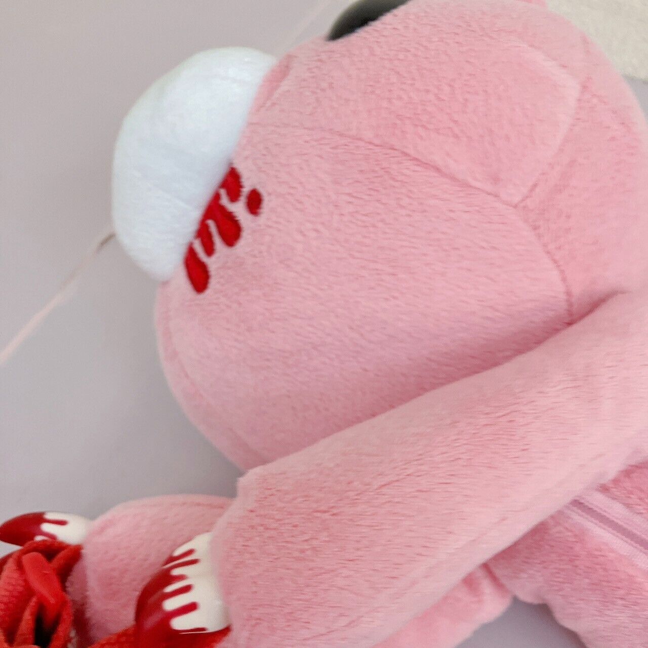 TAiTo Gloomy Bloody Bear Pouch Pink Plush Soft Toy Chax GP No Tag Fluffy Kawaii