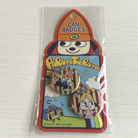 PS PaRappa the Rapper Can Badges PaRappa PlayStation Very RARE Limited Japan