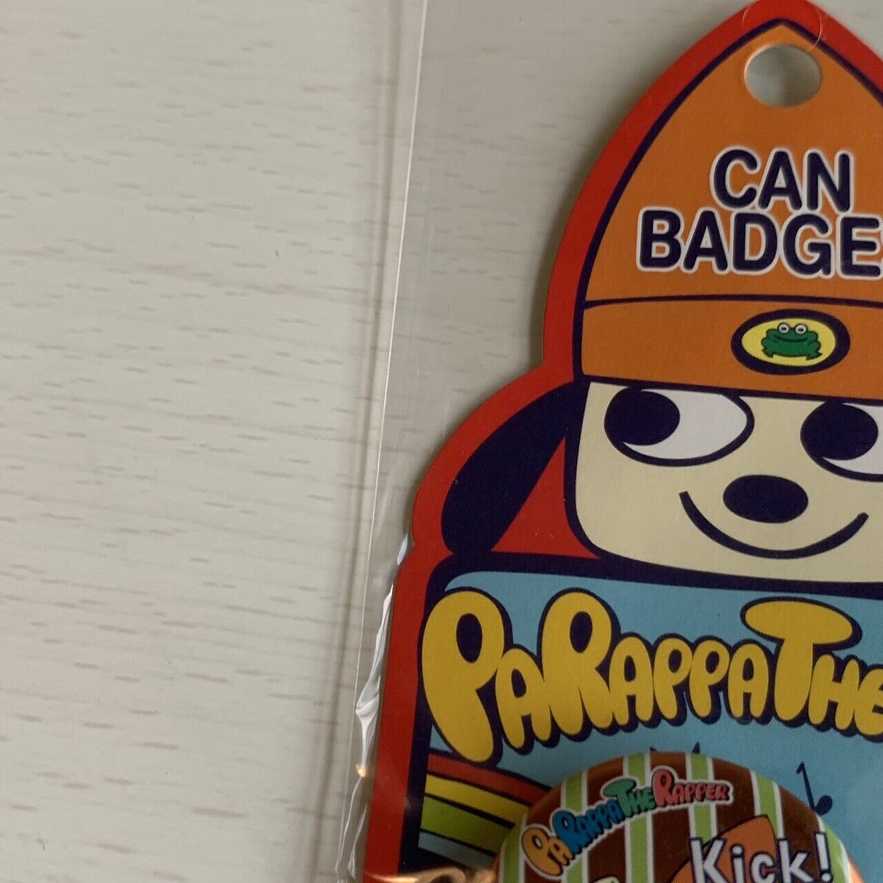 PS PaRappa the Rapper Can Badges PaRappa PlayStation Very RARE Limited Japan