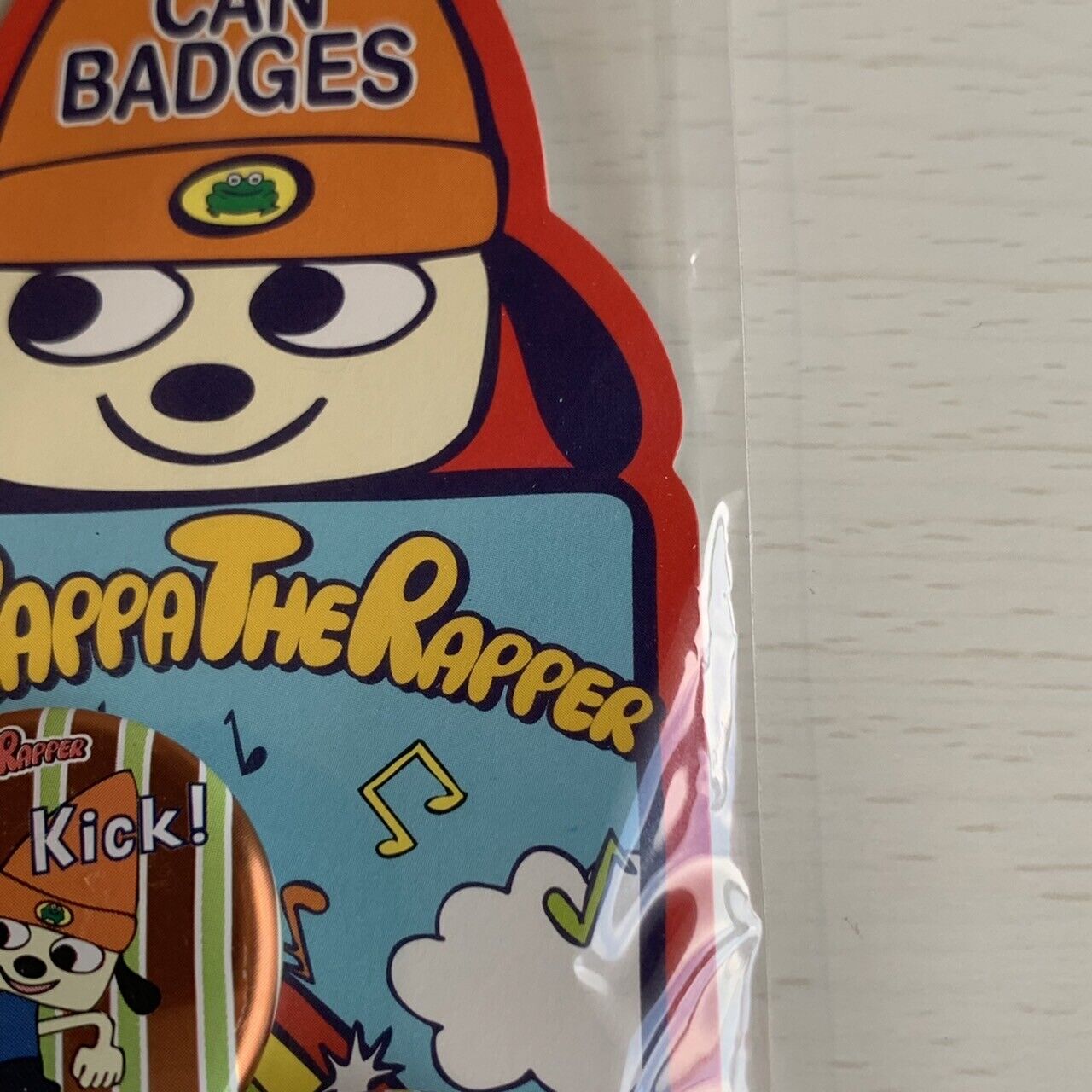 PS PaRappa the Rapper Can Badges PaRappa PlayStation Very RARE Limited Japan