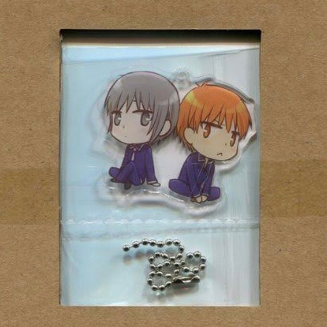 Fruits Basket Characters File Folder Keychain Sheet of plastic 3Set Hana to Yume