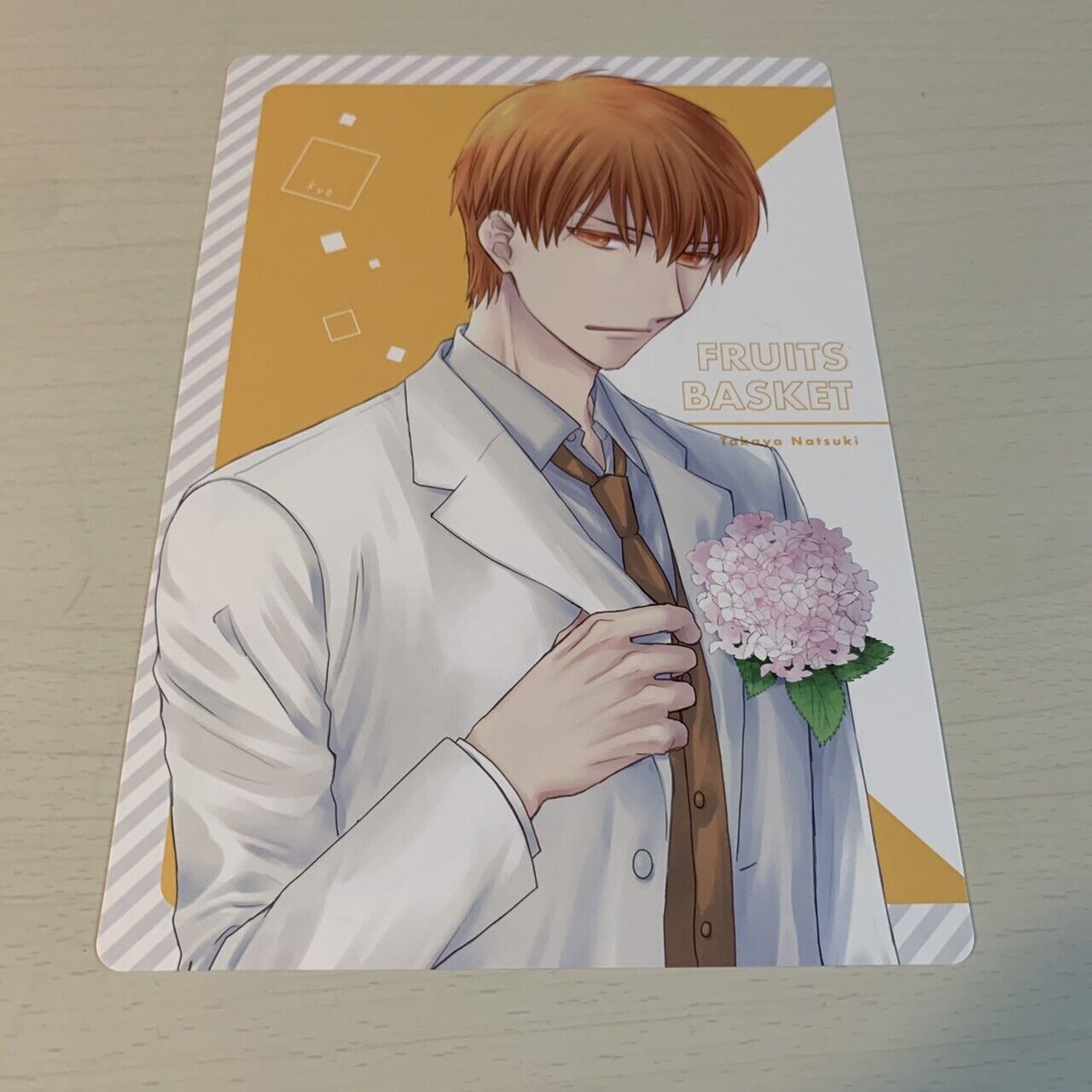 Fruits Basket Characters File Folder Keychain Sheet of plastic 3Set Hana to Yume