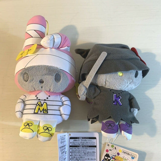 Sanrio Hello Kitty My Melody Sanrio Plush doll Halloween Witch Mummy Style 2 set