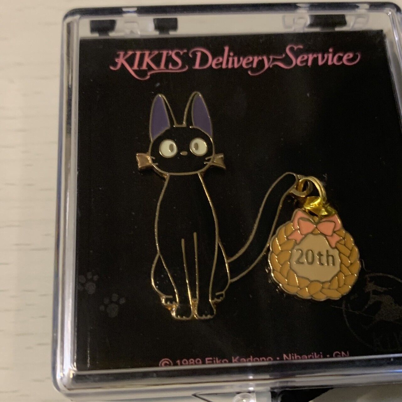 Kiki'S Delivery Service Pin Badge Jiji Studio Ghibli 20Th Anniversary Japan RARE