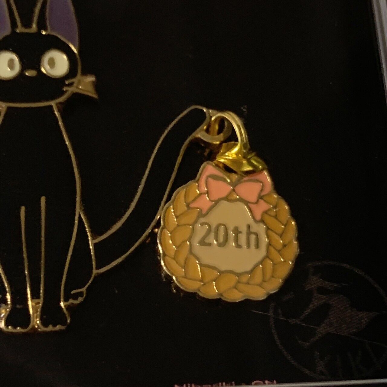 Kiki'S Delivery Service Pin Badge Jiji Studio Ghibli 20Th Anniversary Japan RARE