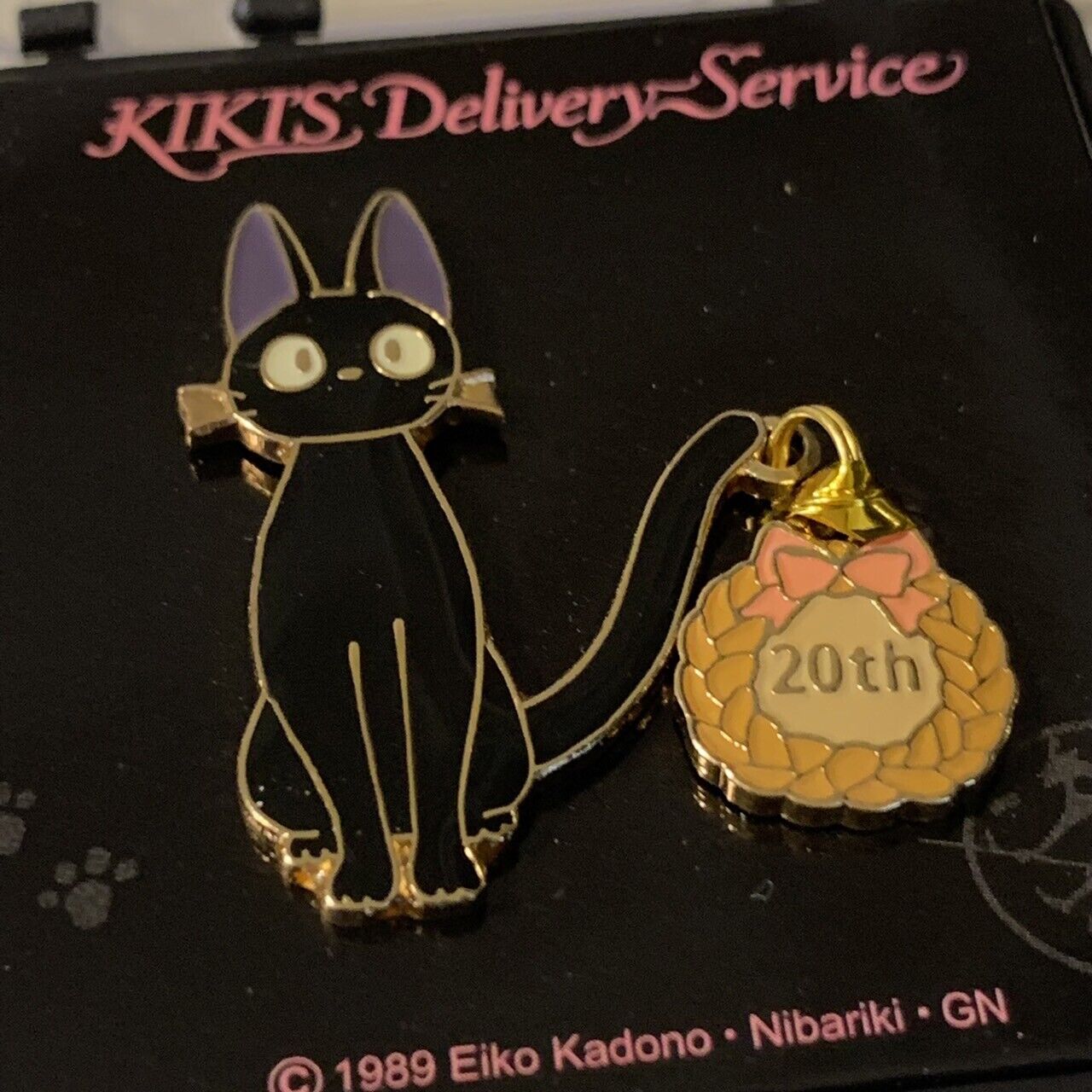 Kiki'S Delivery Service Pin Badge Jiji Studio Ghibli 20Th Anniversary Japan RARE