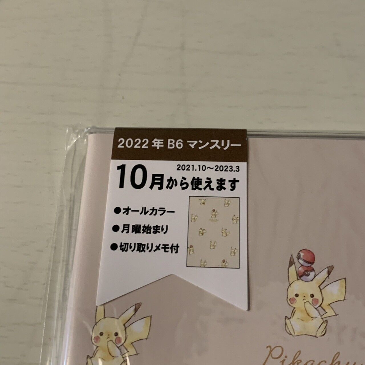 Pokémon Pikachu Schedule Book Scheduler 2022 edition B6 size Japan JP