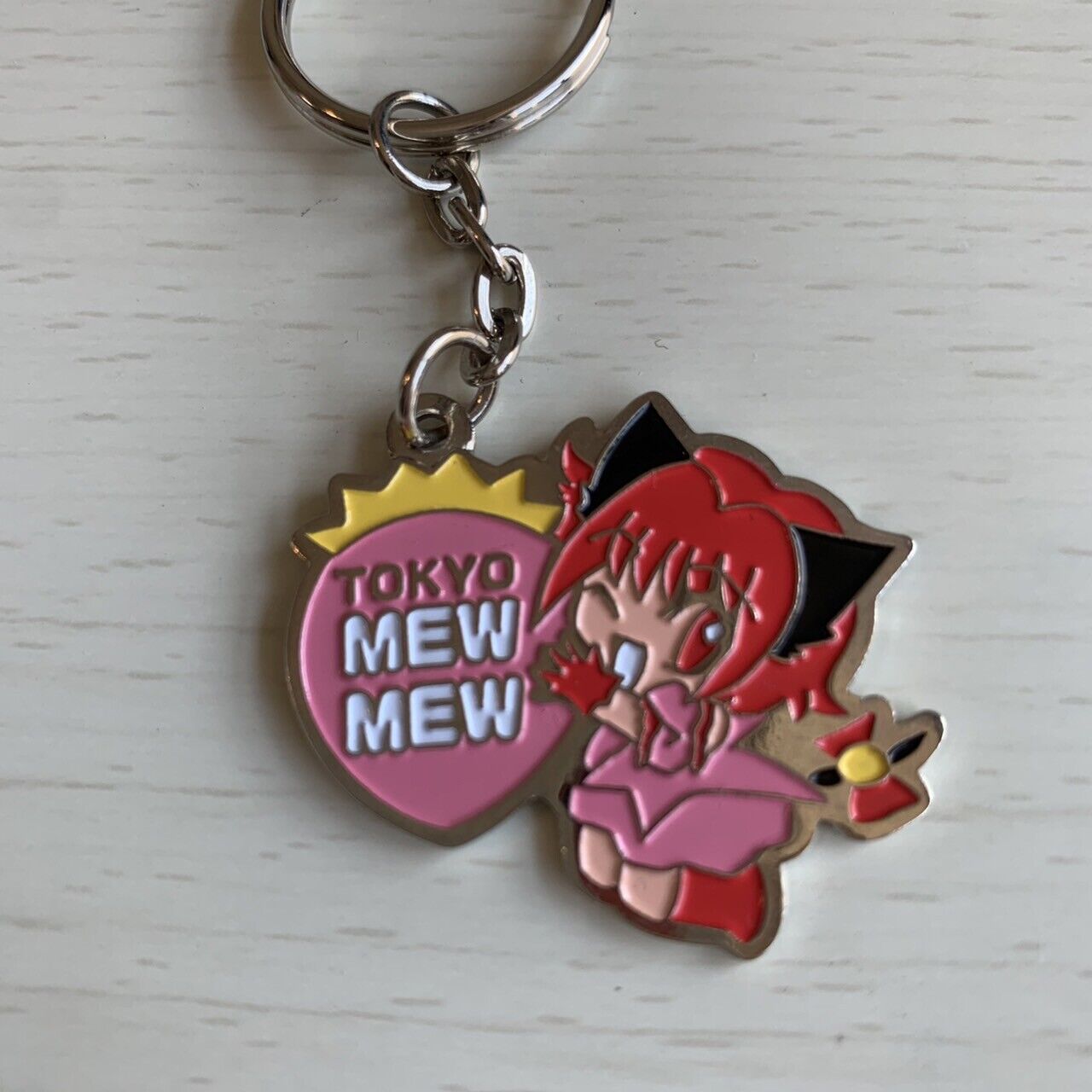 Tokyo Mew Mew Key chain Ichigo Momomiya retro RARE anime goods Japan JP