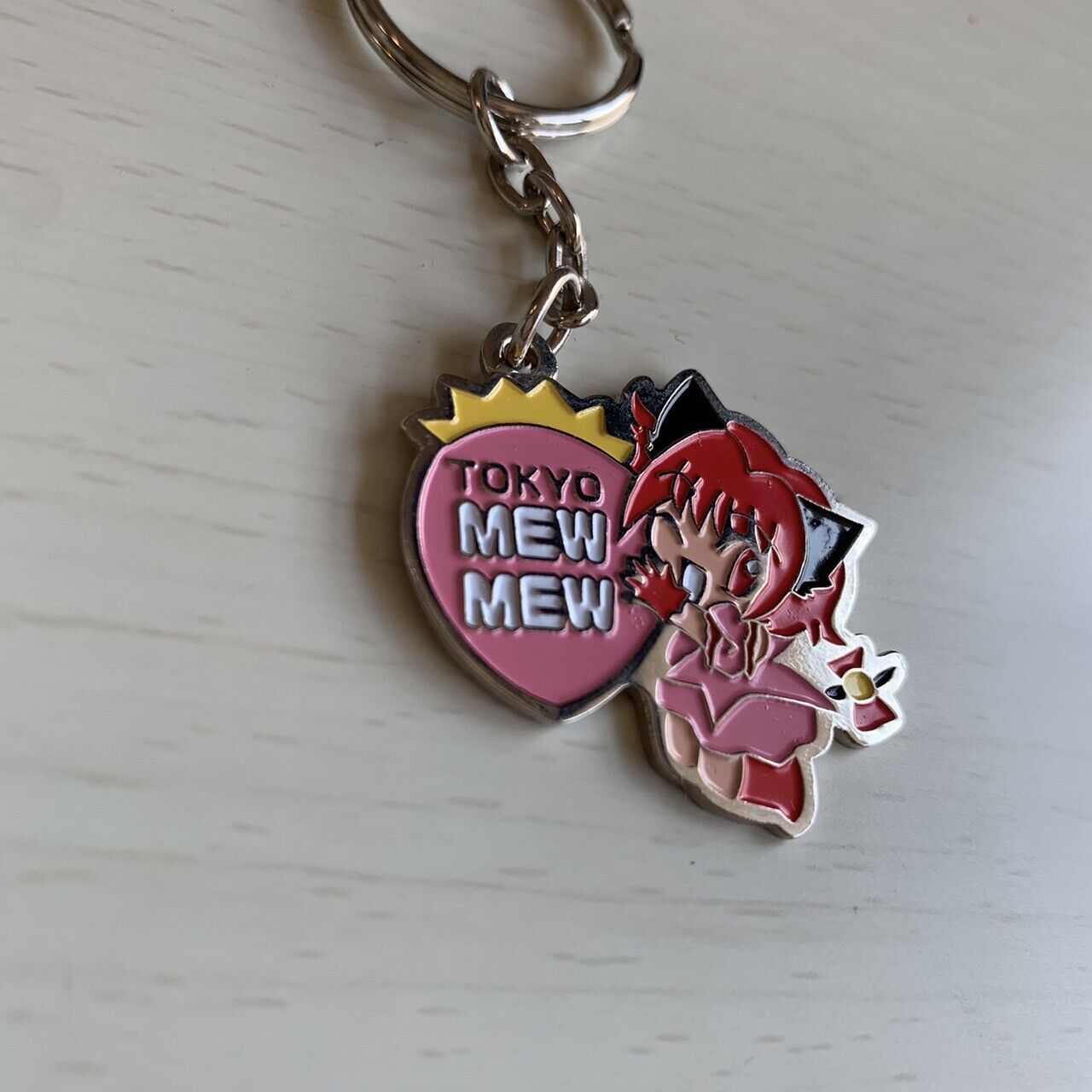 Tokyo Mew Mew Key chain Ichigo Momomiya retro RARE anime goods Japan JP