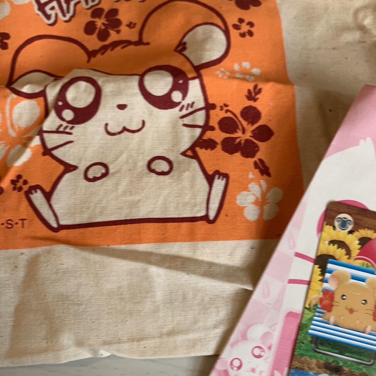 Tottoko Hamtaro Hamutaro Tote bag & Key Chain Set Movie limited Not For Sale