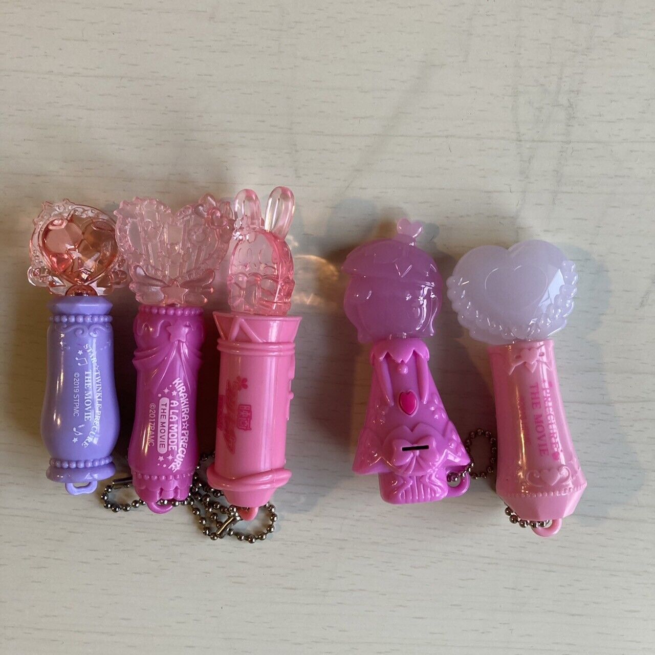 Glitter Force PreCure Girls Toy Penlight 5 Set Pretty Cure Japan BANDAI