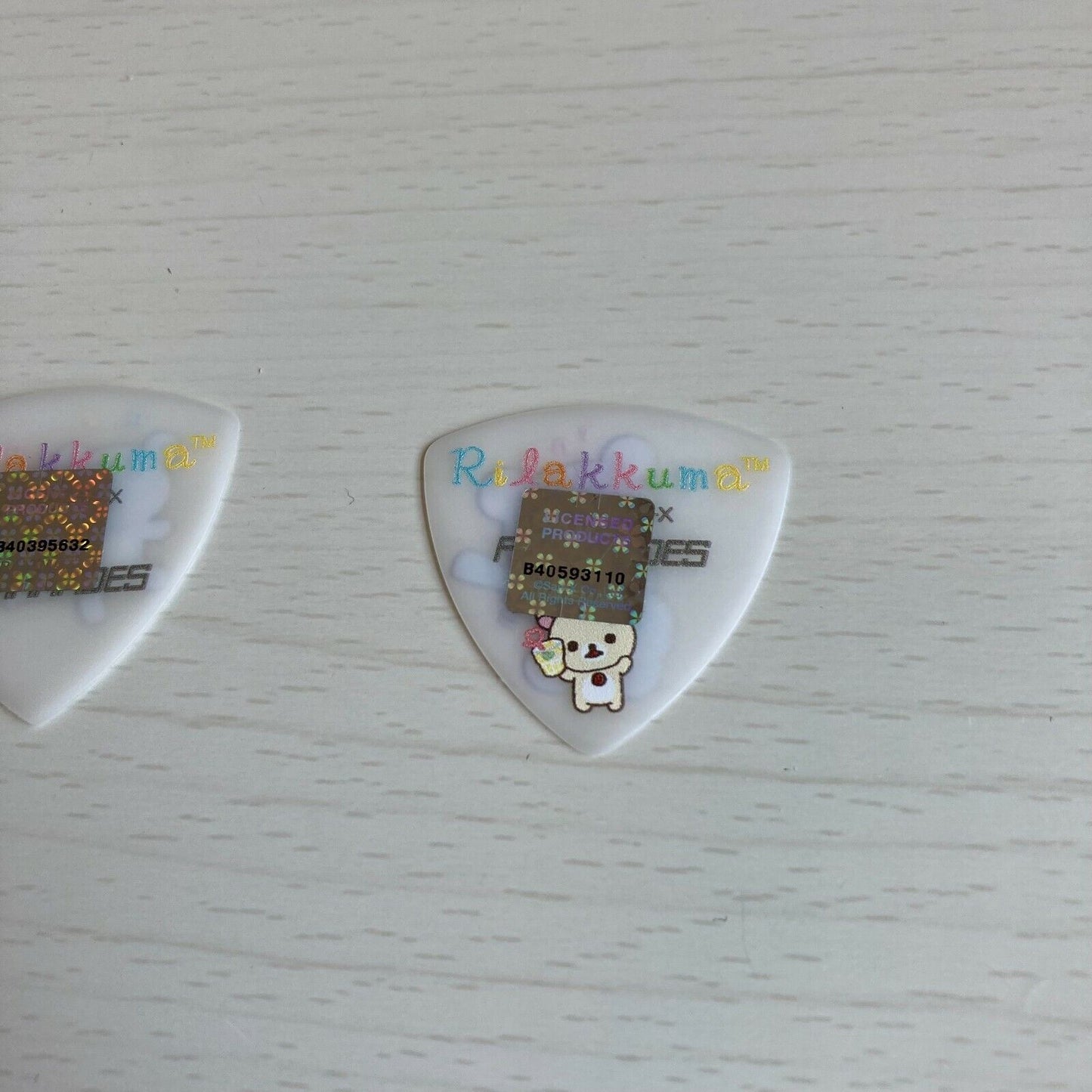 Rilakkuma Guitar Picks 0.6 happy holiday picnic character