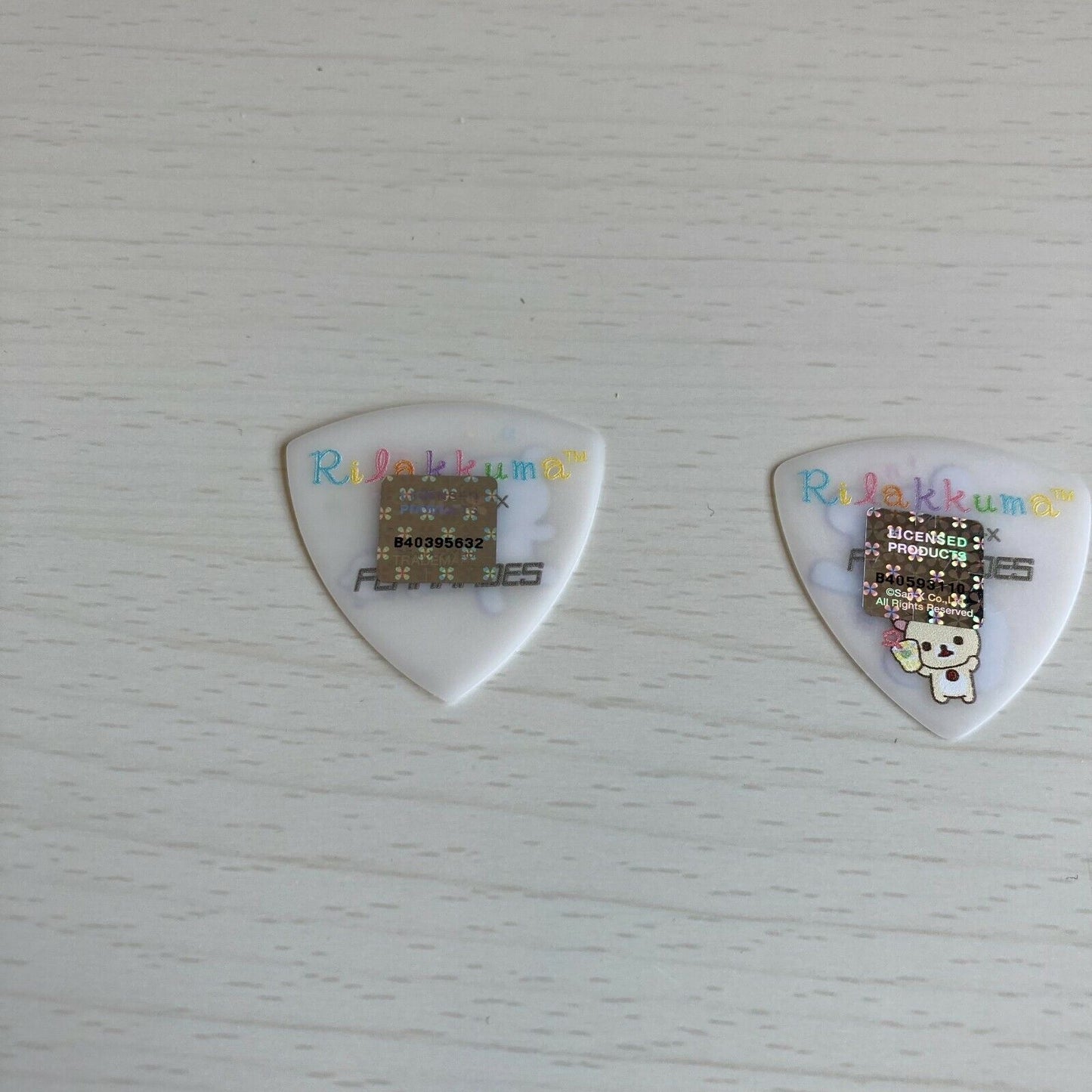 Rilakkuma Guitar Picks 0.6 happy holiday picnic character