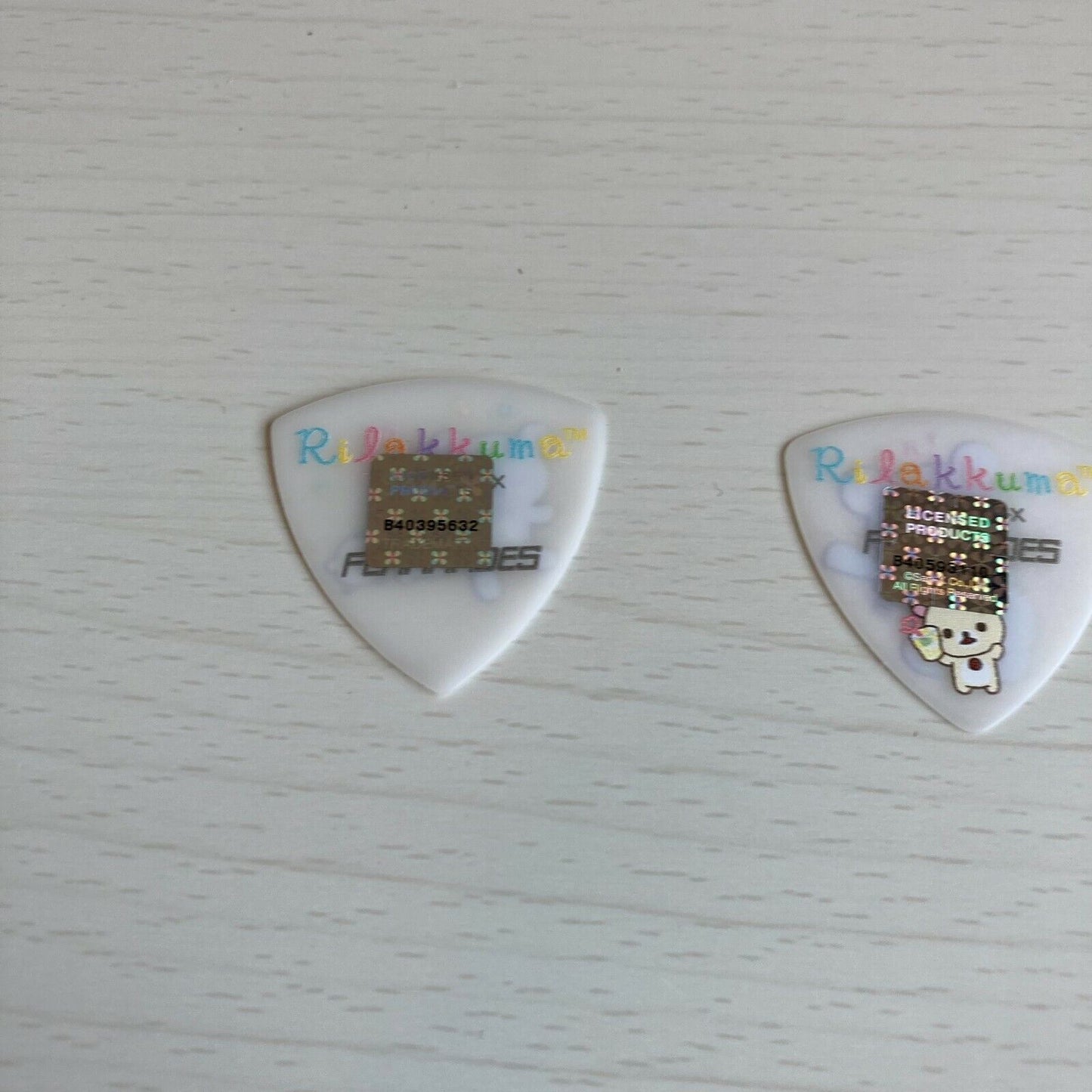 Rilakkuma Guitar Picks 0.6 happy holiday picnic character