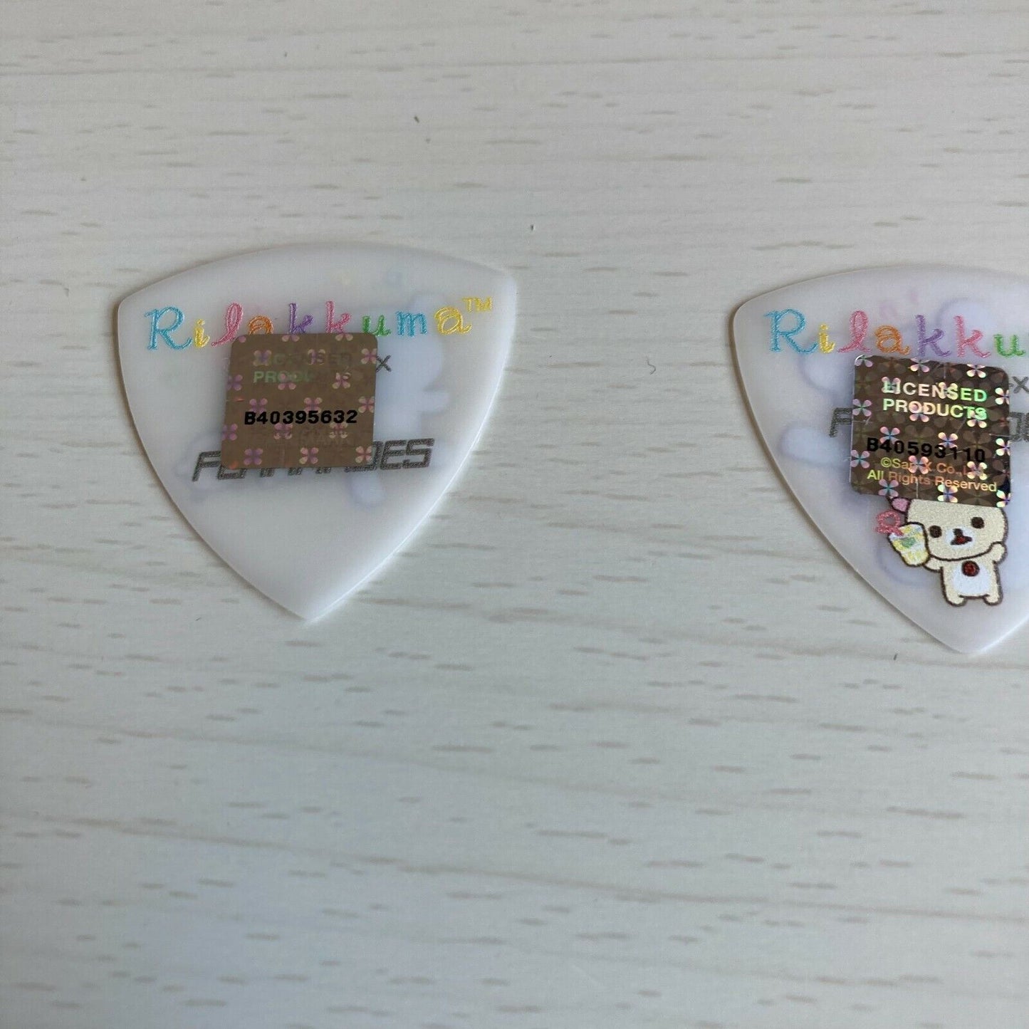 Rilakkuma Guitar Picks 0.6 happy holiday picnic character