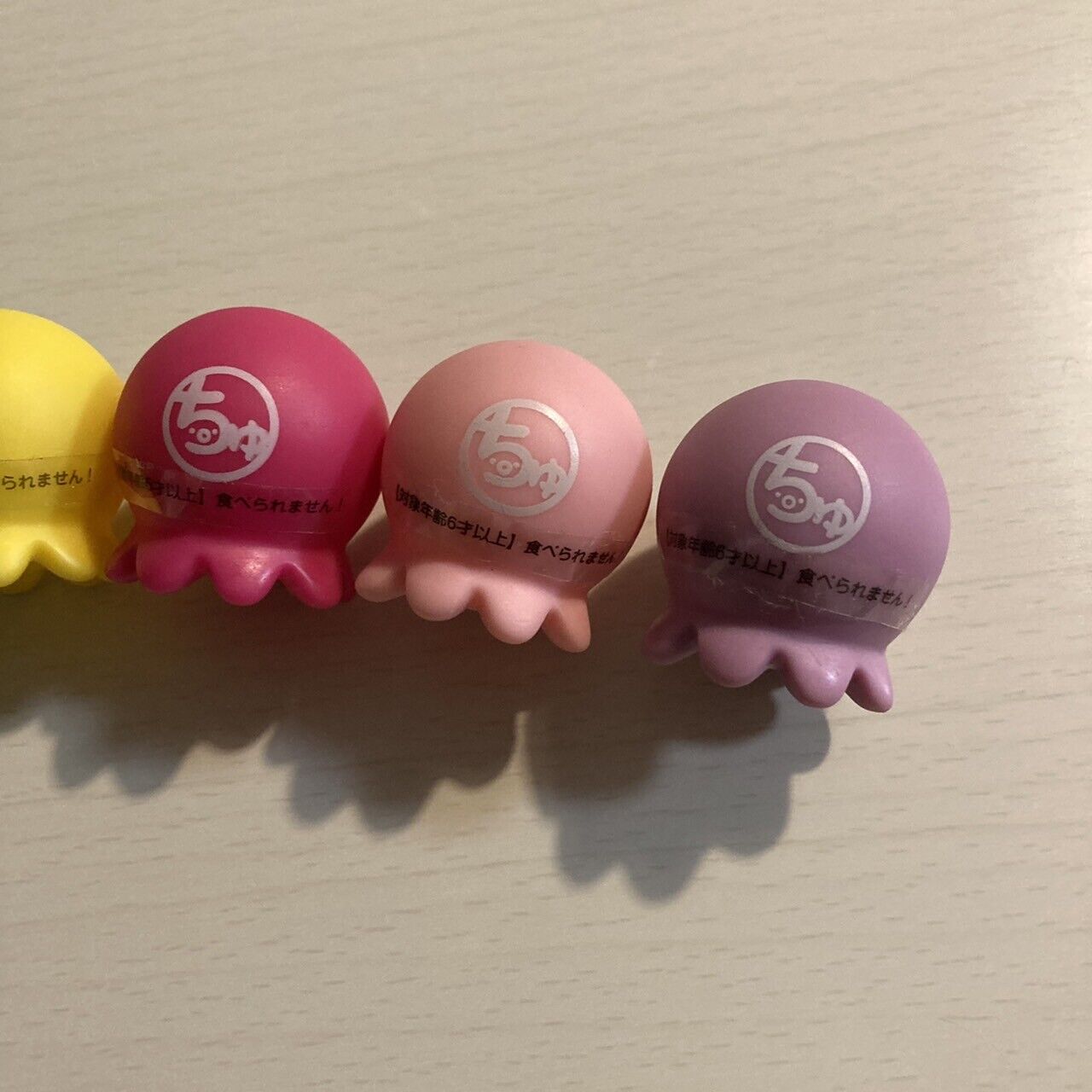 Takochu Octopus Mini Mascot Figure Toy Doll " Red purple yellow pink green " Set