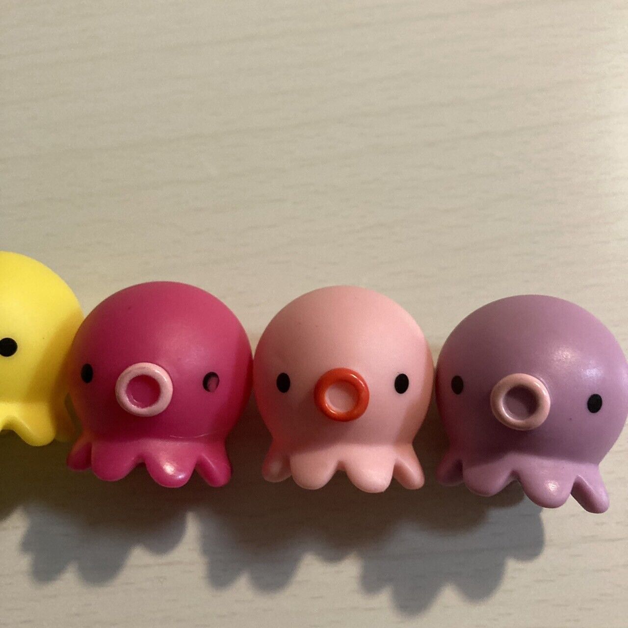 Takochu Octopus Mini Mascot Figure Toy Doll " Red purple yellow pink green " Set