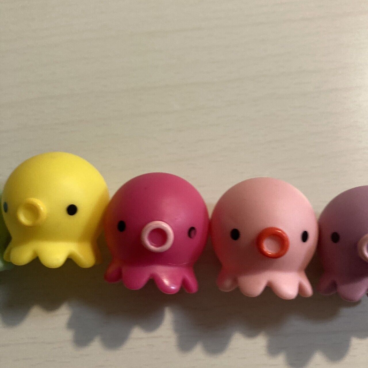 Takochu Octopus Mini Mascot Figure Toy Doll " Red purple yellow pink green " Set