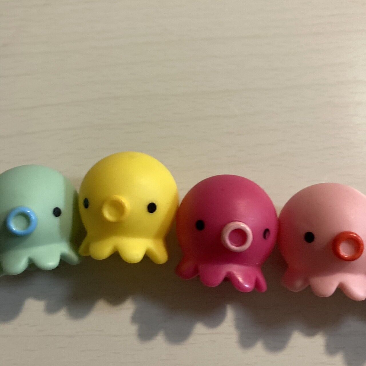 Takochu Octopus Mini Mascot Figure Toy Doll " Red purple yellow pink green " Set