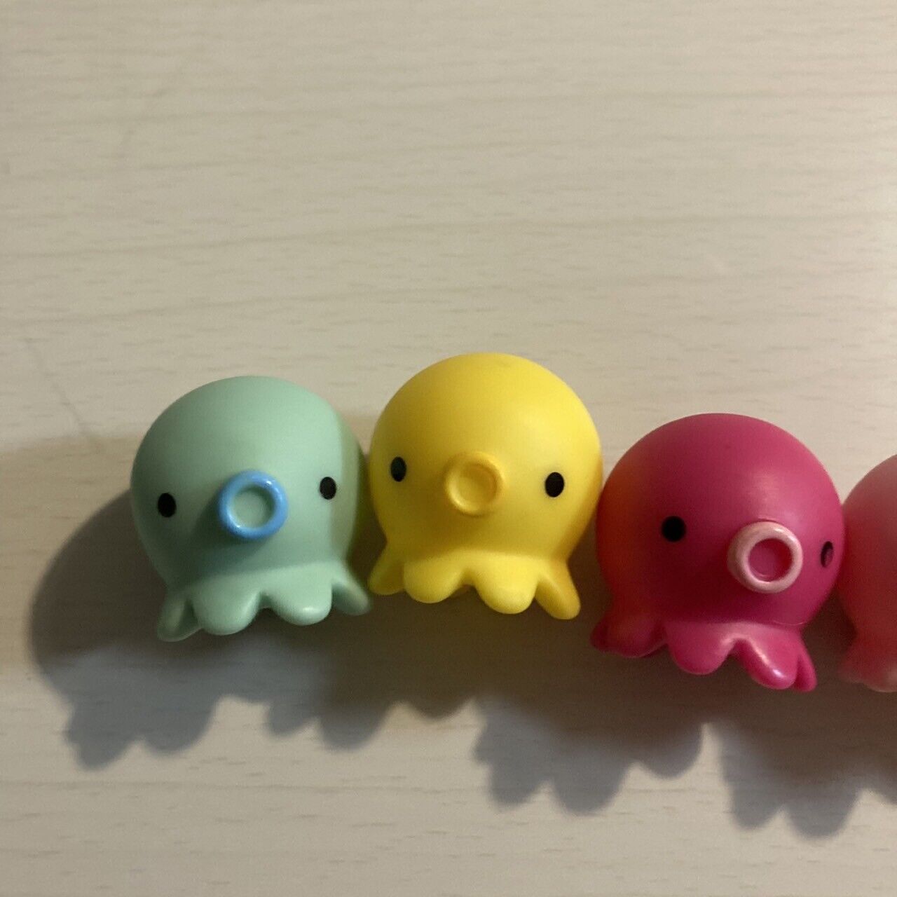 Takochu Octopus Mini Mascot Figure Toy Doll " Red purple yellow pink green " Set