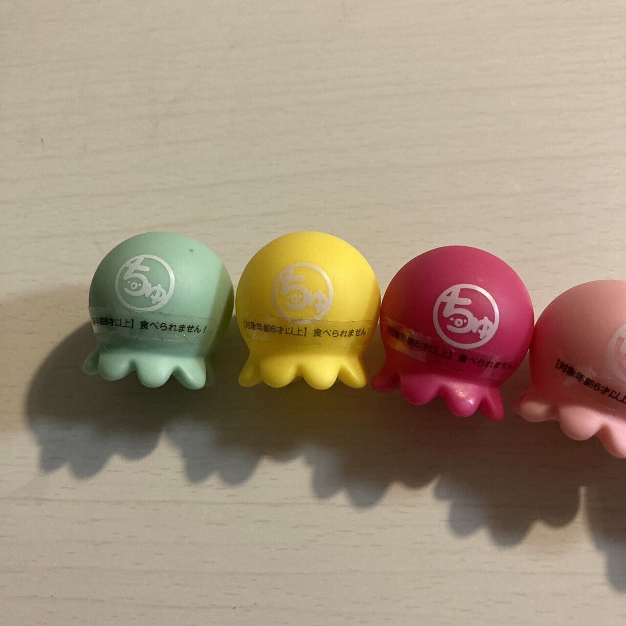 Takochu Octopus Mini Mascot Figure Toy Doll " Red purple yellow pink green " Set