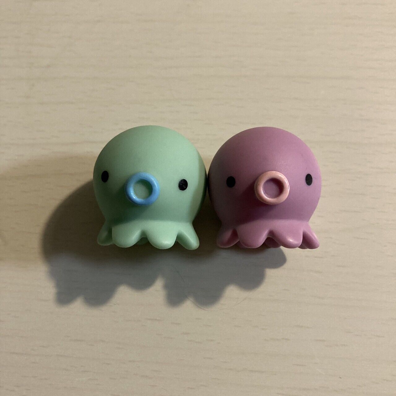 Takochu Octopus Mini Mascot Figure Toy Doll " Purple green " 2 Set