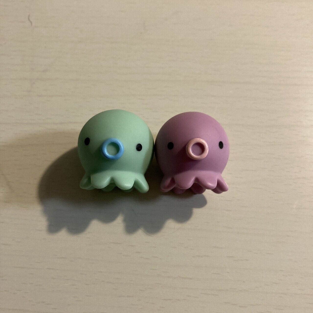 Takochu Octopus Mini Mascot Figure Toy Doll " Purple green " 2 Set