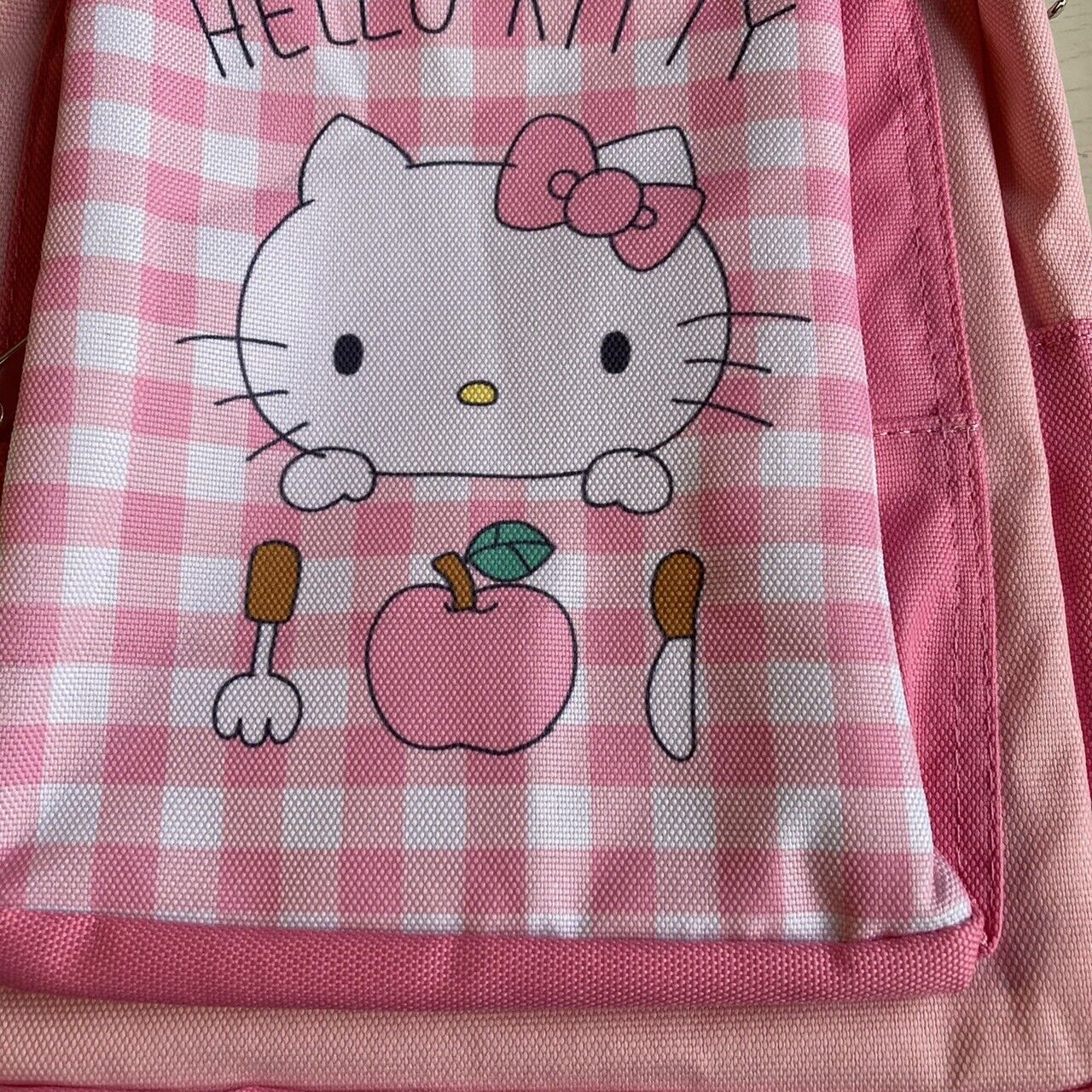 Sanrio Hello Kitty Ruck sack Bag Backpack 3 Set Pink Face Plush Toy Anime Japan