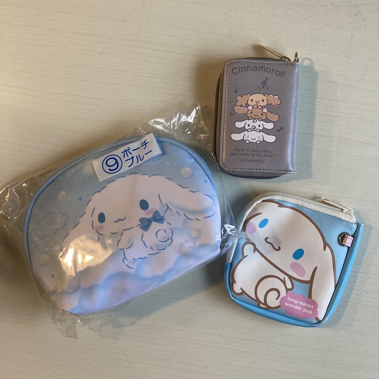 Sanrio Cinnamoroll Mini Pouch Coin Purse Card case 3 Set Anime Character Japan