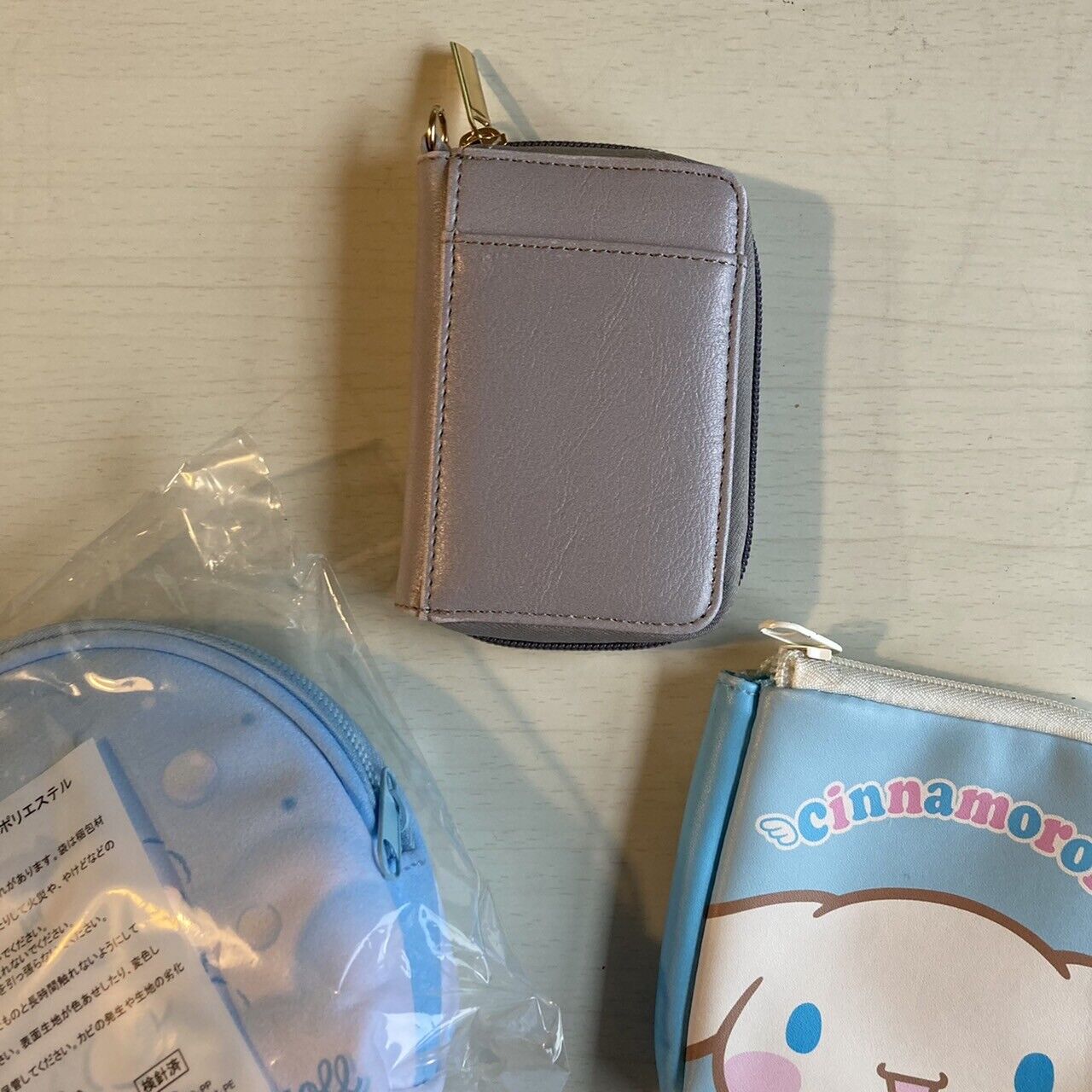 Sanrio Cinnamoroll Mini Pouch Coin Purse Card case 3 Set Anime Character Japan