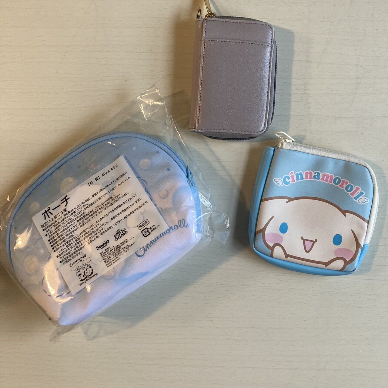 Sanrio Cinnamoroll Mini Pouch Coin Purse Card case 3 Set Anime Character Japan