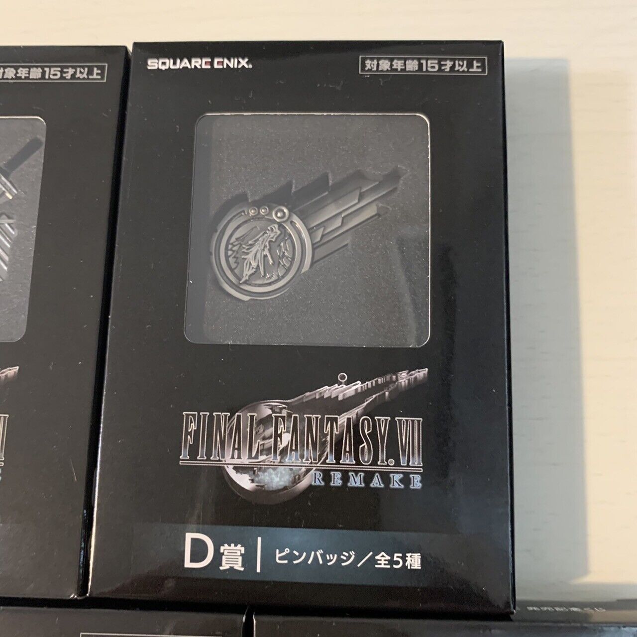 Final Fantasy VII Remake Pin Badge complete set 5 Ichiban Kuji D Prize FF7