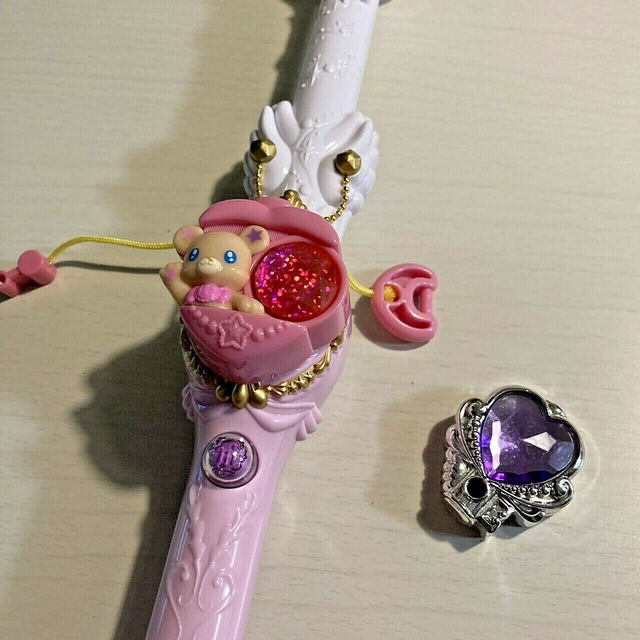 Glitter force Magic Maho Girls Precure Toy Wrinkle Stick Wand Stone Pretty Cure