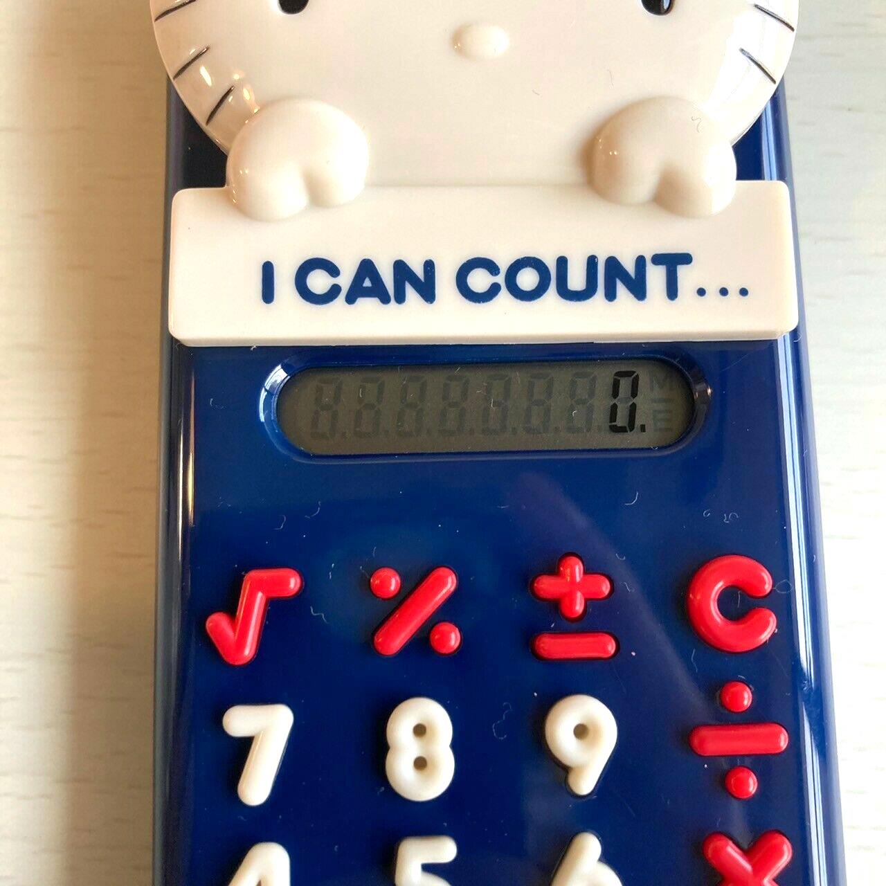 Hello Kitty Calculator Old-fashioned Retro Vintage Navy Sanrio Kawaii