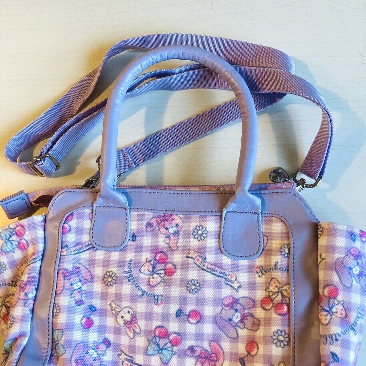 Sanrio Bonbon Ribbon Shoulder Bag Kids Purple Pink Limited RARE Kawaii Character