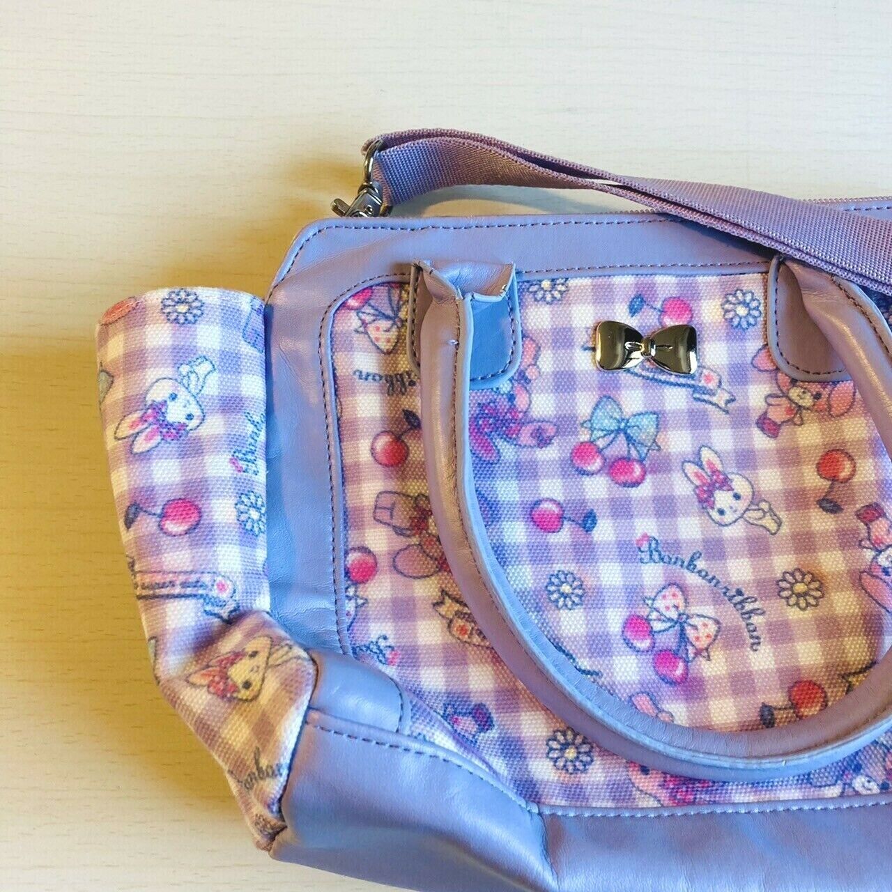 Sanrio Bonbon Ribbon Shoulder Bag Kids Purple Pink Limited RARE Kawaii Character